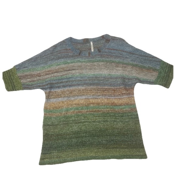 Leo & Nicole Sweaters - Forest Fairy Grunge Leo & Nicole Green Sweater Short Sleeve Top L Goblin Boho